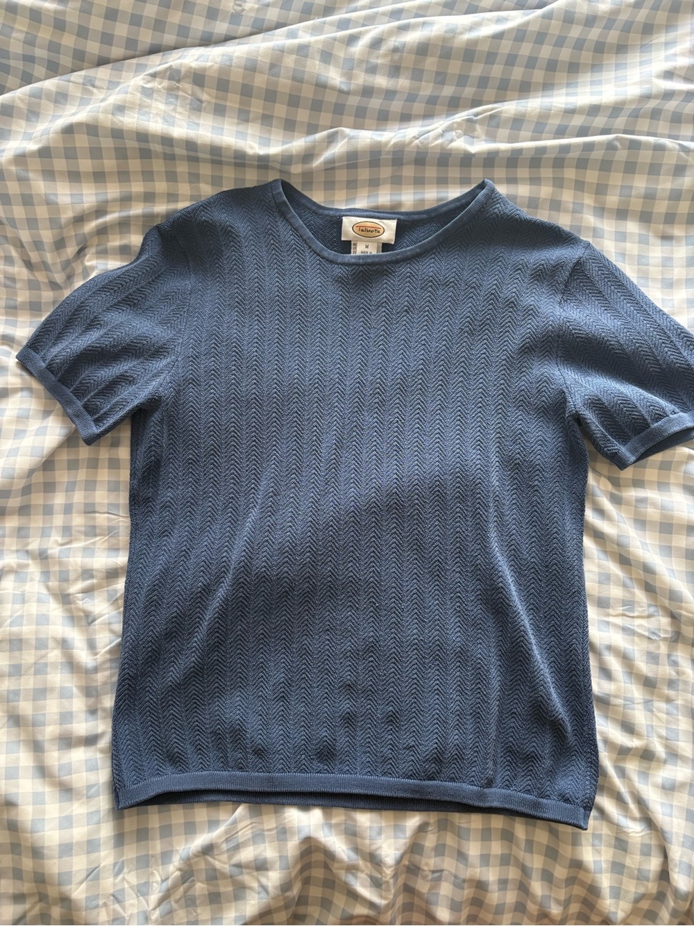 Talbots Indigo Short-Sleeve Knit Top